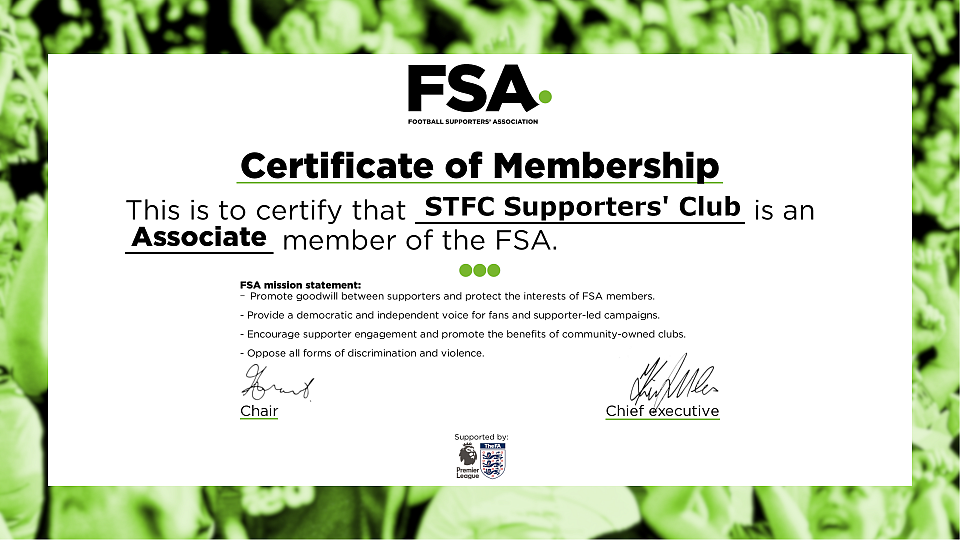 FSA CERTIFICATION